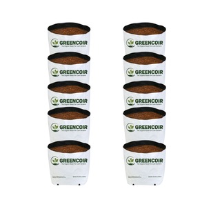 GreenCoir 1 Gallon Open Top Grow Bag 60/40 Blend 10Pack